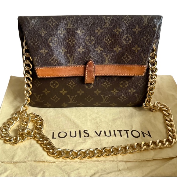 VINTAGE Louis Vuitton Pochette Pliante Fold Over Crossbody Clutch Retro 70s LV - Picture 2 of 16